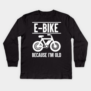 E-Bike Electric Bicycle Pedelec Gift Kids Long Sleeve T-Shirt